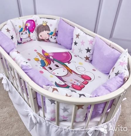 Комплект бортиков с одеялом для детской кроватки