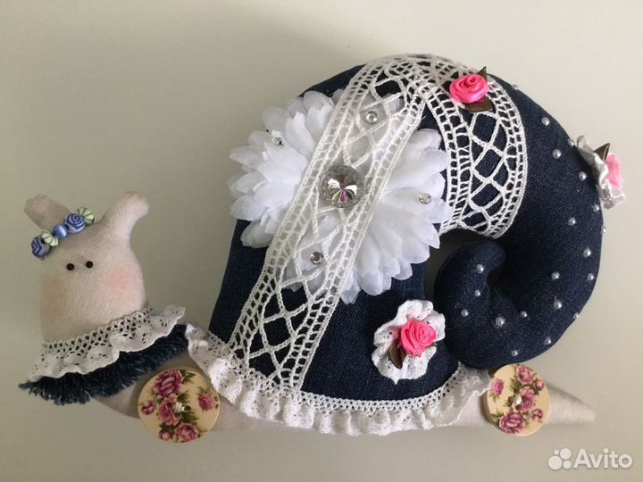 Текстильная улитка Тильда