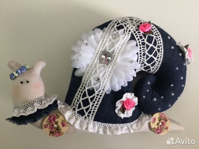 Текстильная улитка Тильда