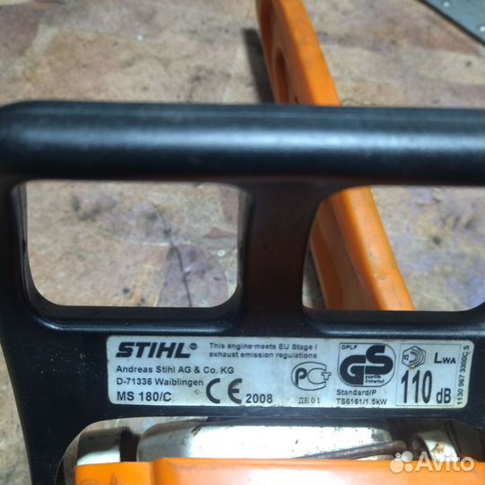 Бензопила stihl ms 180