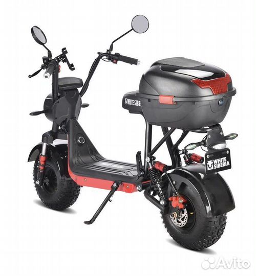 Электроскутер White Siberia Mini R 2.0 BLack New