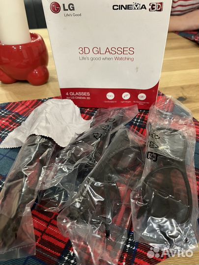 3D очки lg комплект 4шт