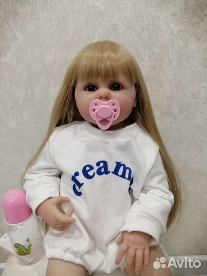 Новая кукла реборн 60 см большая девочка