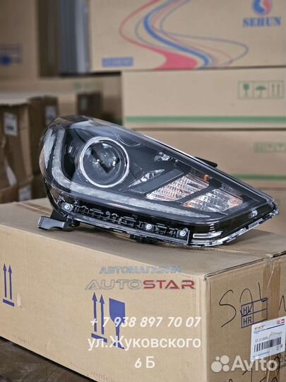 Фара на hyundai solaris 2