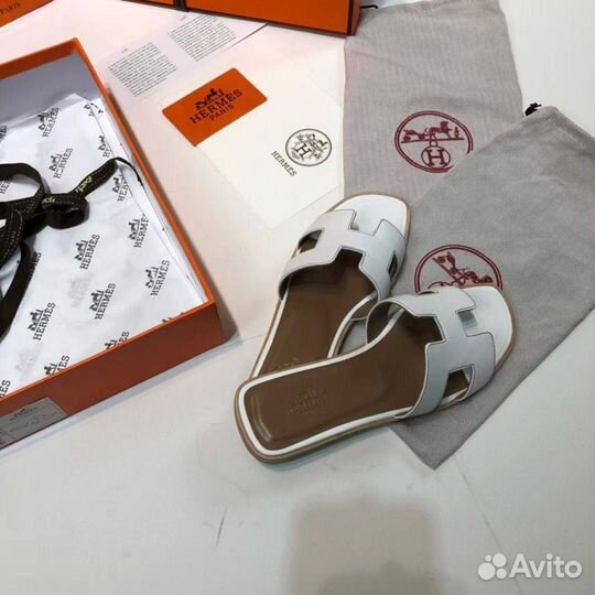 Шлепки Сланцы Hermes женские Размер 36-41