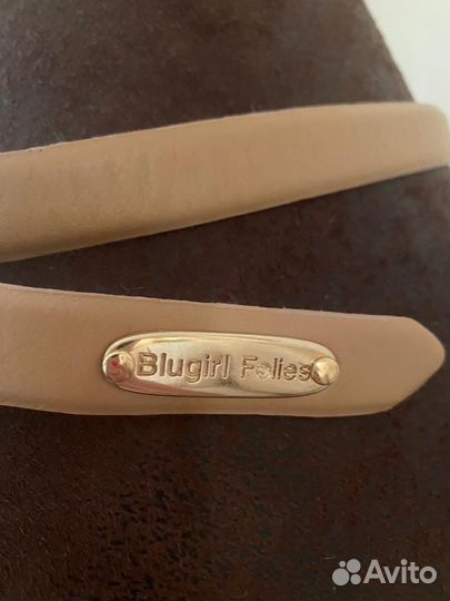 Новый ремень Италия бренд folies оригинал бежевый