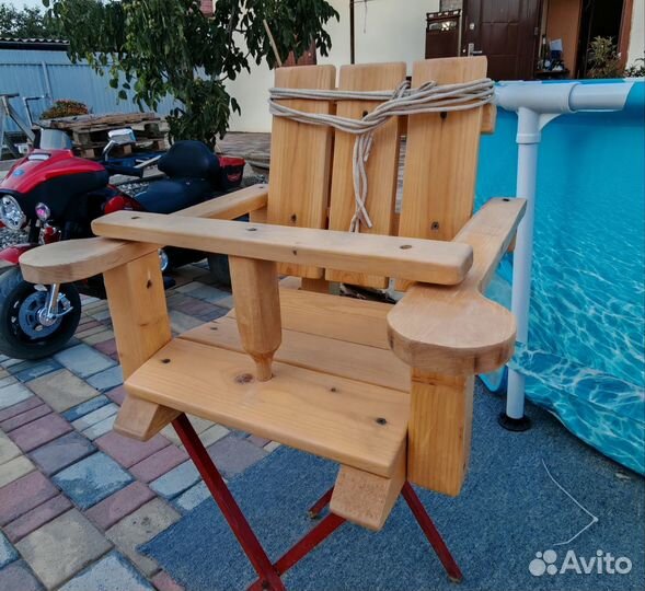 Качель детская, безопасная, деревянная