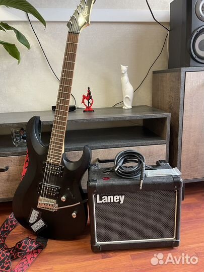 Электрогитара Cort x-1 + комбик Laney LG12