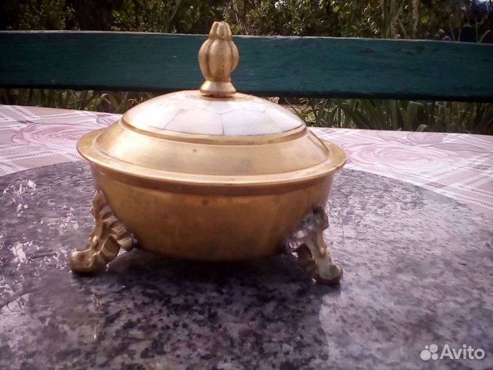 Шкатулка литьё бронза