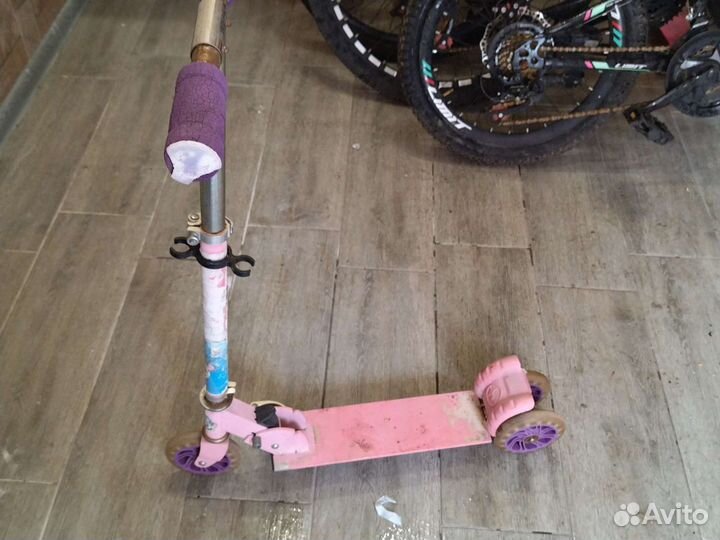 Самокат детский трехколесный бу