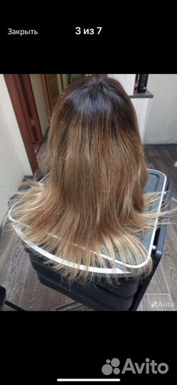 Парик на сетке натуральный