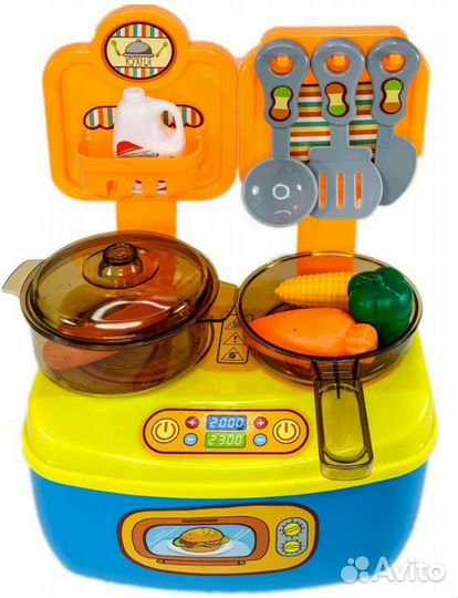 Кухонный мини-набор синий цвет