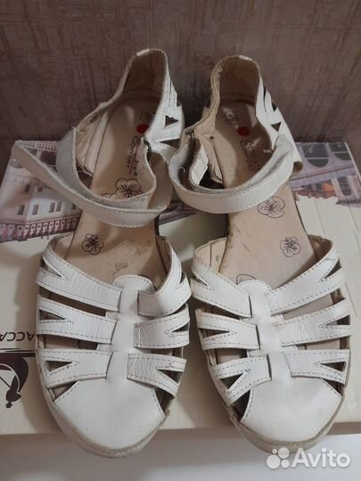 Сандалии натуральная кожа 40