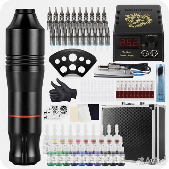 Тату набор с роторной тату машинкой. Новый