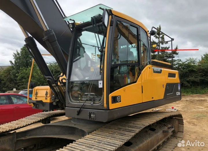 Стекло заднее на экскаватор Volvo EC 250