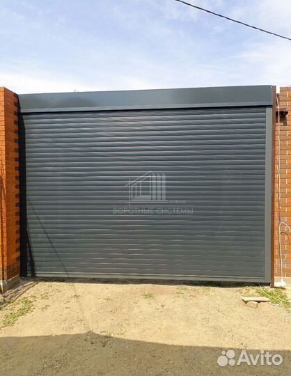 Роллетные ворота с калиткой