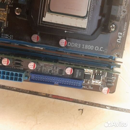 AM3 Asus M4N68T-M с процессором и памятью