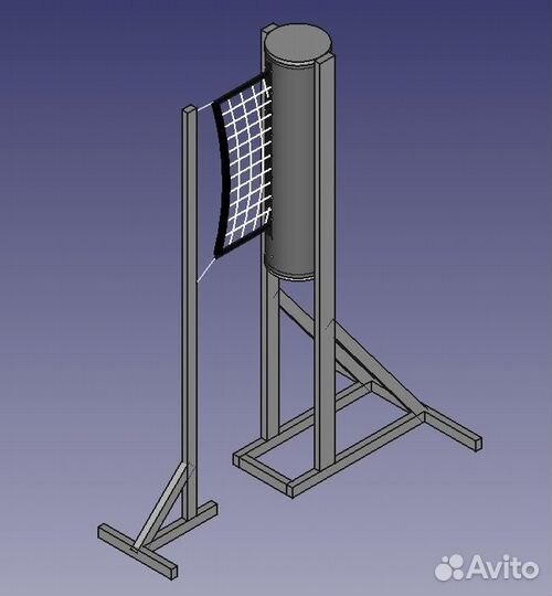 Стойки волейбольные с сеткой troset