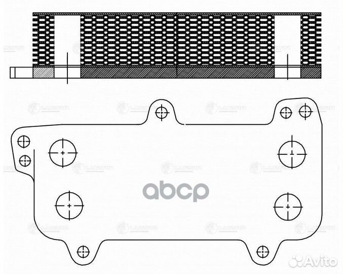 LOC 1803 радиатор масляный VW Transporter 03