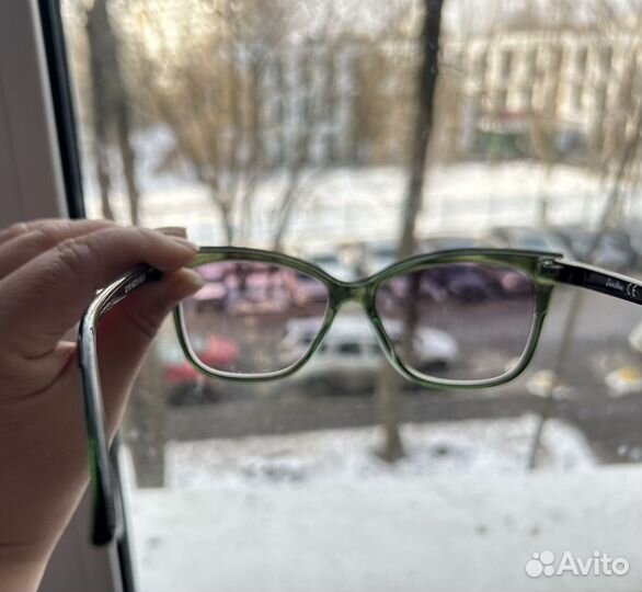 Очки солнечные -1.5 в зеленой оправе