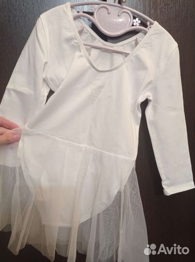 Купальник для танцев белый