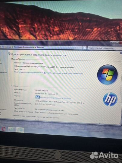 Ноутбук hp pavilion dv7