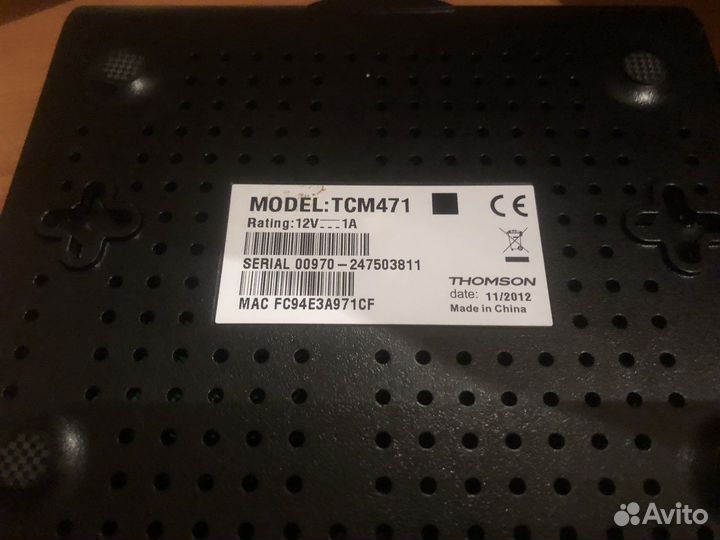 Кабельный модем Thomson 471