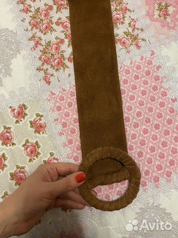 Ремень замшевый