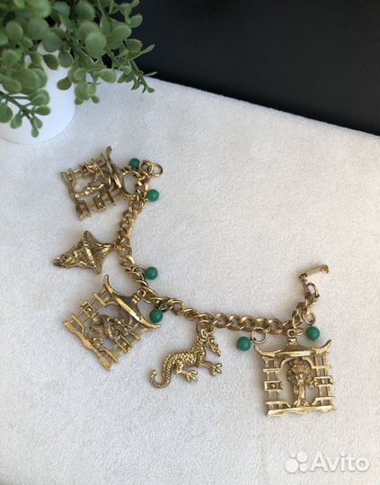 Браслет с чармами Винтаж
