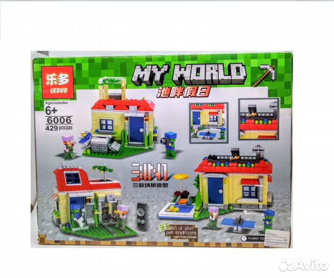 Конструктор лего Дом 3 в 1 leduo 6006 429 дет