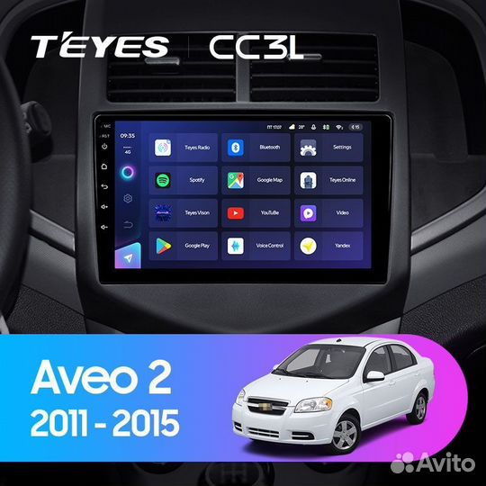 Автомагнитола Chevrolet Aveo T300 Teyes CC3L 4/32