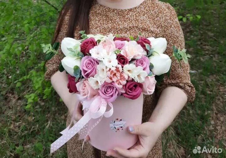 Букет из мыльных цветов