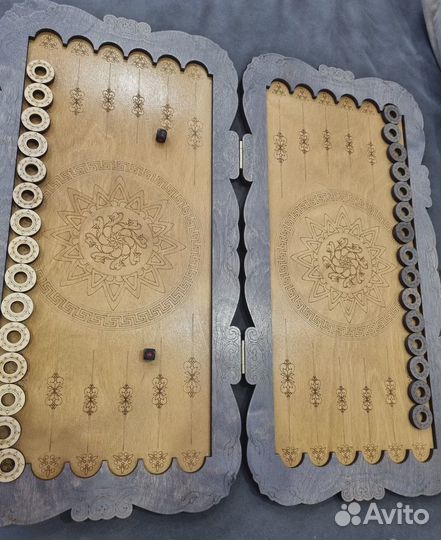 Нарды деревянные большие 58х58 см