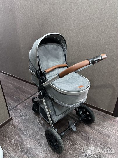 Коляска luxmom 3 в 1 с автолюлькой бу