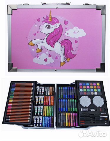 Набор художника в металлическом чемодане