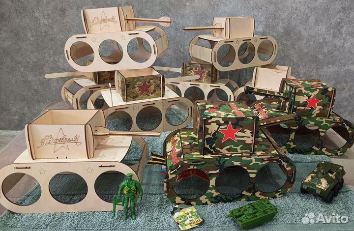 Деревянные танки для наполнения