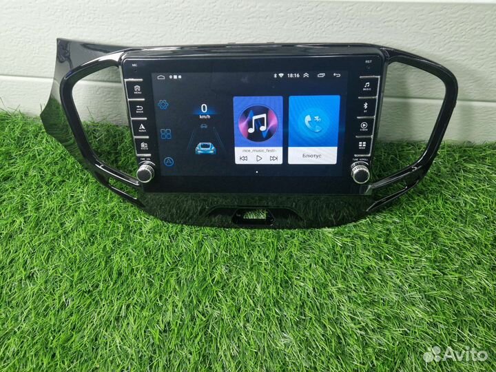 Магнитола Андроид Лада Веста IPS крутилки 9дюйм