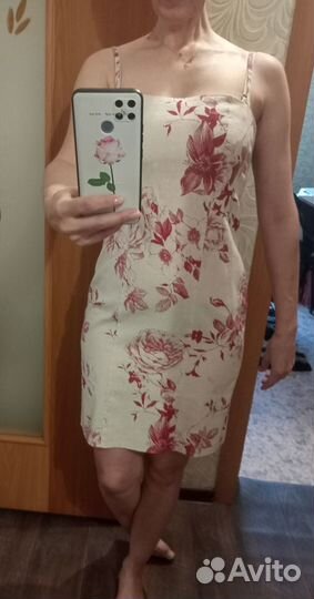 Летний сарафан, лён, 44р-р