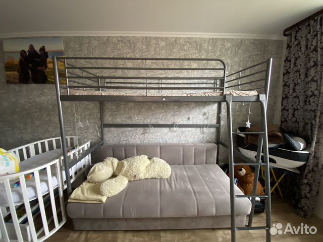 Кровать чердак IKEA со столом купить в Самаре | Товары для дома и дачи ...