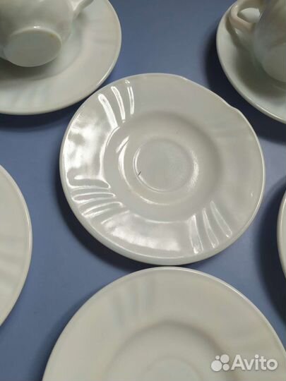 Кофейный сервиз чашки 5 блюдца 6