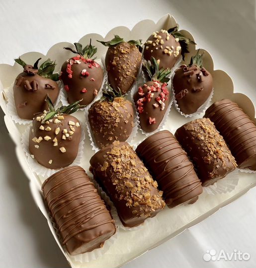 Букет клубника в шоколаде премиум