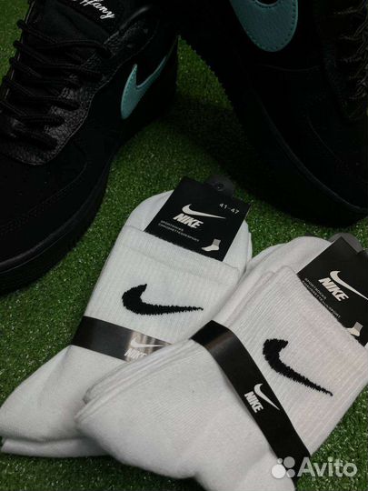 Белые носки nike