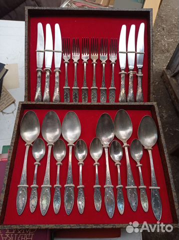 Столовый набор СССР мельхиор