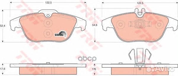 Колодки тормозные дисковые задн beijing benz :