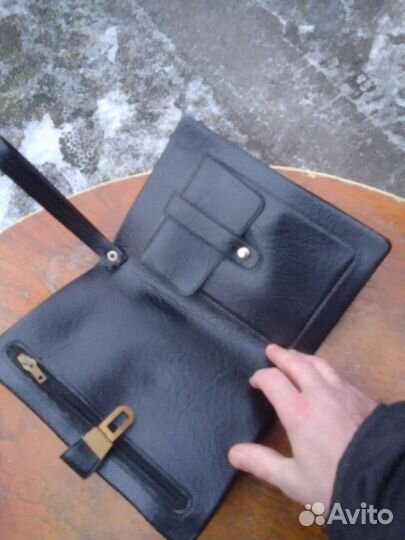 Винтажная мужская ручная сумочка