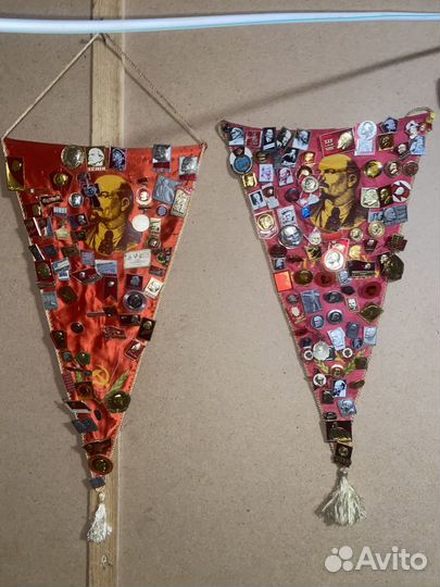 Значки на тематику ленина и т.д