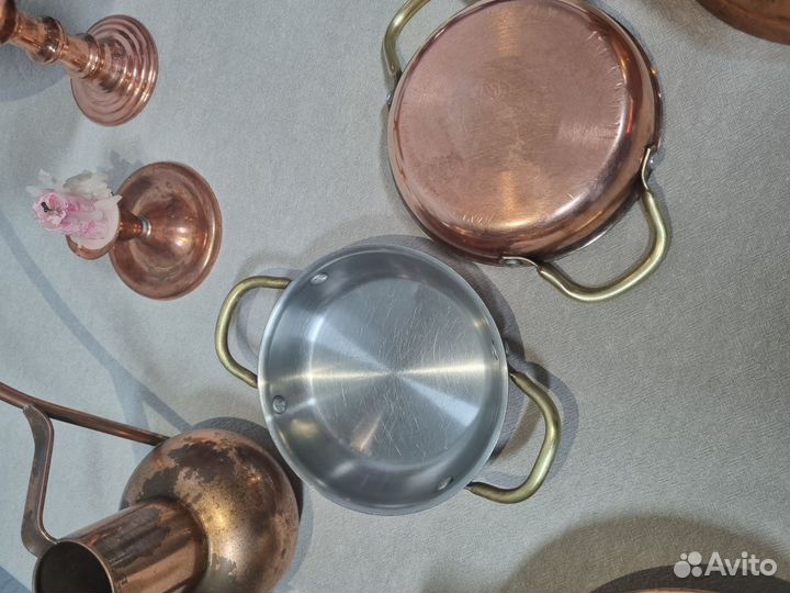 Сковорода медная сковородка для порционной подачи