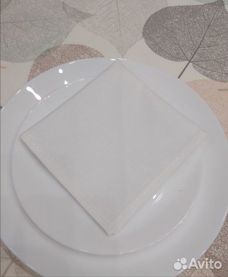 Новые Салфетки сервировочные белые Хлопок