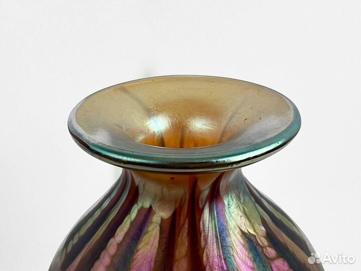 Винтажная ваза, США, художественное стекло, 1972гг