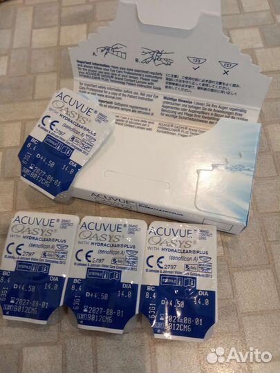 Контактные линзы Acuvue oasys